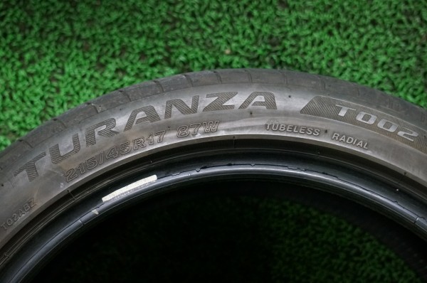 バリ山　★　215/45R17　ブリヂストン　TURANZA　T002　★　2本セット　2018年　★　L4166H11①_画像7