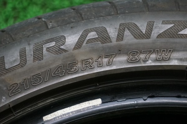 バリ山　★　215/45R17　ブリヂストン　TURANZA　T002　★　2本セット　2018年　★　L4166H11①_画像8