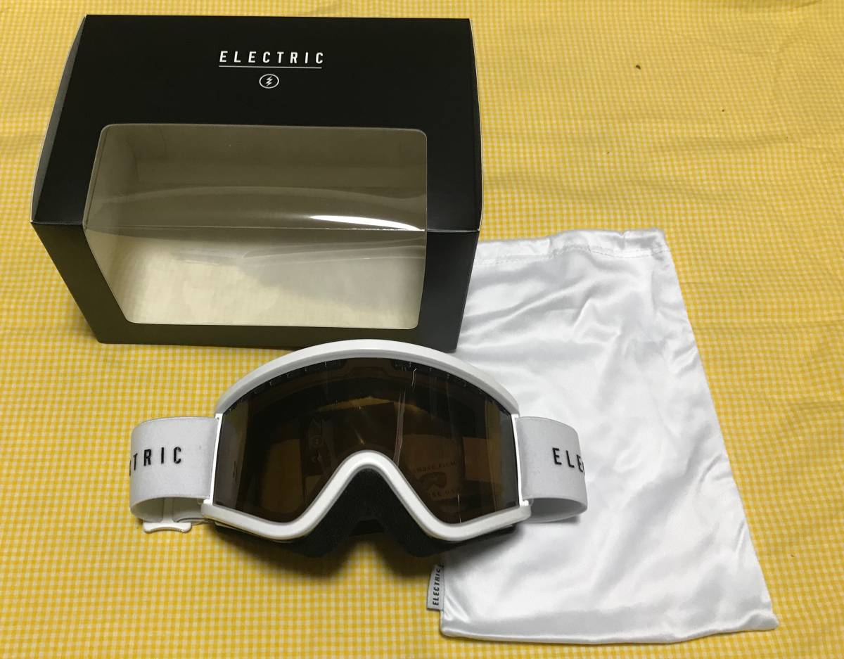 【即決】新品・未使用ELECTRIC EGV.K GLOSS WHITE ブロンズレンズ エレクトリッリック ジュニアゴーグル_画像4